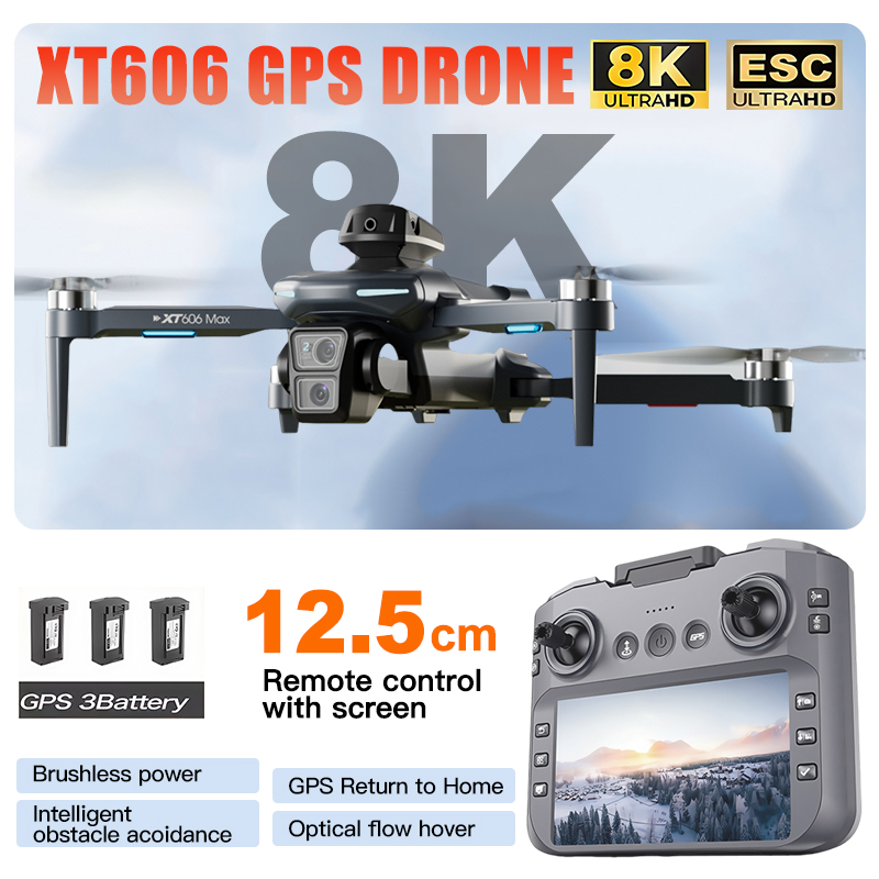Drone Photogrammetry - Dron XT606 MAX 3 z baterią,
